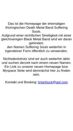 Vorschau der mobilen Webseite www.sufferingsouls-kyf.de, Suffering Souls