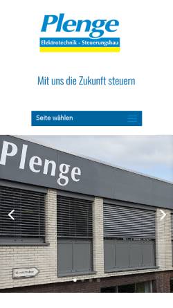 Vorschau der mobilen Webseite www.plenge.de, Plenge GmbH