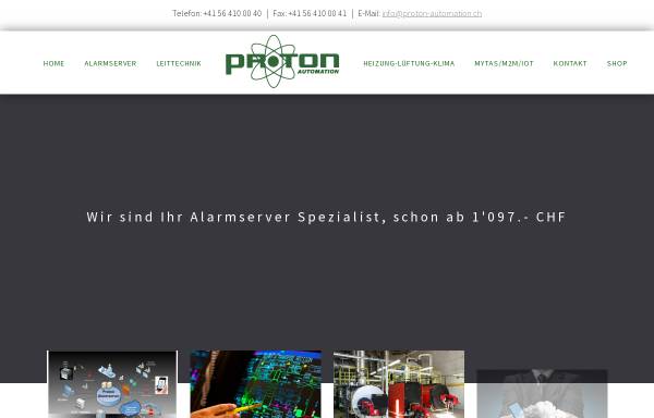 Vorschau von www.proton-automation.com, Proton Automation GmbH