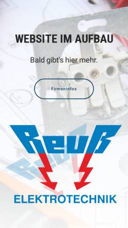 Vorschau der mobilen Webseite www.reuss-elektrotechnik.de, Reuss Elektrotechnik GmbH