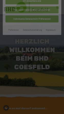 Vorschau der mobilen Webseite www.bhd-coesfeld.de, Der Betriebs-, Familienhilfsdienst und Maschinenring Coesfeld e.V.