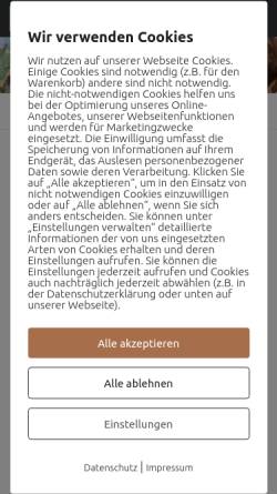 Vorschau der mobilen Webseite vizsla-revier.de, Vom Dreyer Wittsand