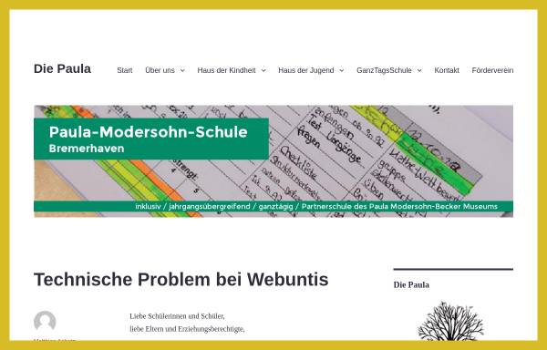 Vorschau von www.paula-modersohn-schule.de, Paula-Modersohn-Schule