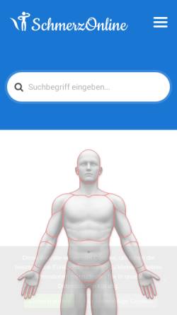 Vorschau der mobilen Webseite www.schmerz-online.de, Schmerz-Online