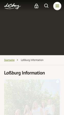 Vorschau der mobilen Webseite www.lossburg.de, Loßburg