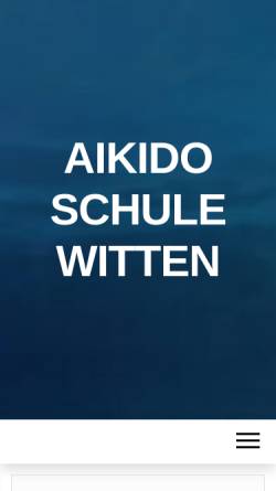 Vorschau der mobilen Webseite www.aikido-schule-witten.de, Aikido Schule