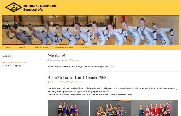 Vorschau von www.ervb.de, Eis- und Rollsportverein Bergedorf