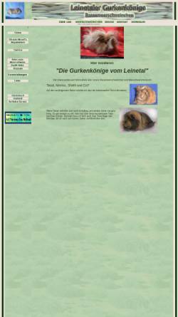 Vorschau der mobilen Webseite www.rasse-meerschweinchen.de, Die Gurkenkönige vom Leinetal