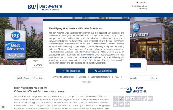 Vorschau von www.bestwestern.de, Best Western Macrander Hotel