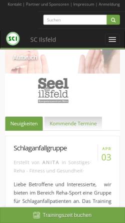 Vorschau der mobilen Webseite www.sc-ilsfeld.de, SC Ilsfeld