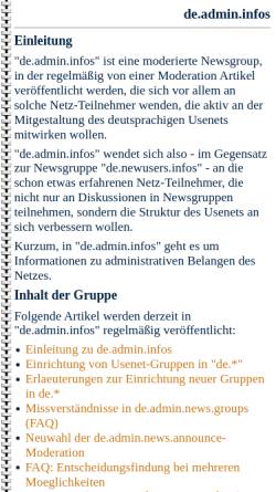 Vorschau der mobilen Webseite www.kirchwitz.de, [de.admin.infos] dai-Texte