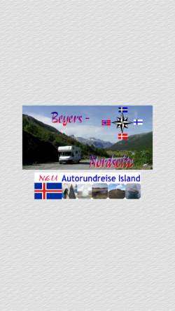 Vorschau der mobilen Webseite www.beyers-nordseite.de, Mit dem Womo nach Skandinavien [Heiko Beyer]