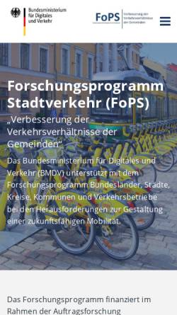 Vorschau der mobilen Webseite www.m21-portal.de, Mobilität 21 - Portal für innovative Verkehrslösungen