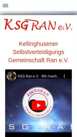 Vorschau der mobilen Webseite www.ksg-ran.de, KSG Ran e.V.