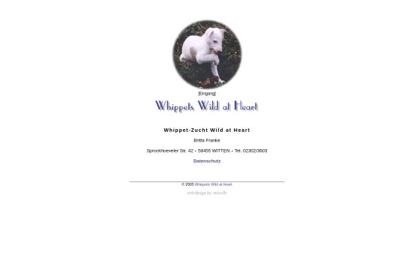 Vorschau von www.whippet-zucht.de, Wild at Heart