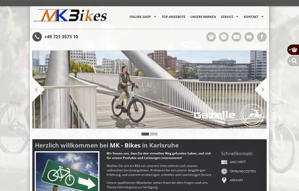 Vorschau von www.mkbikes.de, MK Bikes