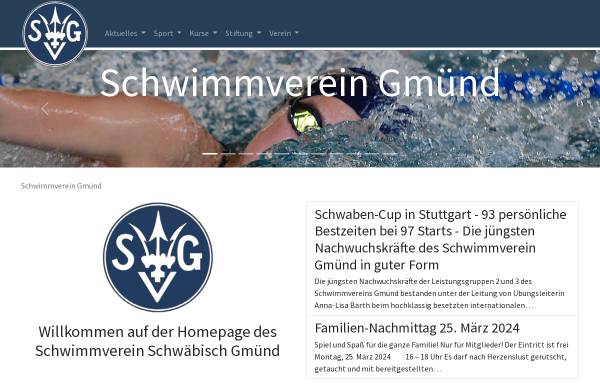 Vorschau von www.schwimmverein-gmuend.de, Schwimmverein Schwäbisch Gmünd e.V.