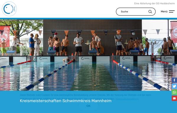 Vorschau von www.heddesheim-schwimmen.de, TG Heddesheim e.V. - Schwimmen