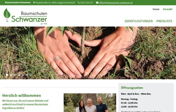 Vorschau von www.baumschule-schwanzer.at, Baumschule Schwanzer GmbH