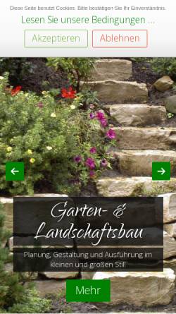 Vorschau der mobilen Webseite www.kaffl-garten.de, Landschaftsbau und Baumschule Kaffl