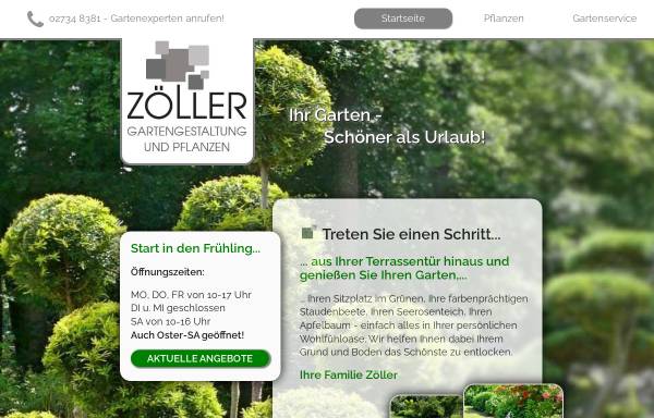 Vorschau von www.baumschulen-zoeller.de, Zöller Baumschulen