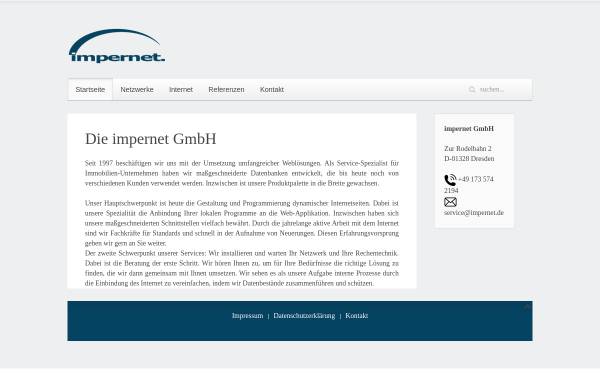 Vorschau von www.impernet.de, Impernet GmbH
