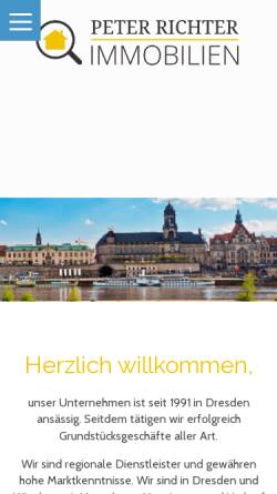 Vorschau der mobilen Webseite www.ri-immo.de, Richter Immobilien