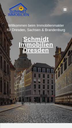 Vorschau der mobilen Webseite si-dresden.de, Schmidt Immobilien