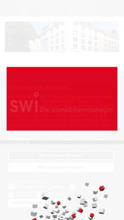 Vorschau der mobilen Webseite www.swi-dresden.de, SW Immobilienverwaltung GmbH