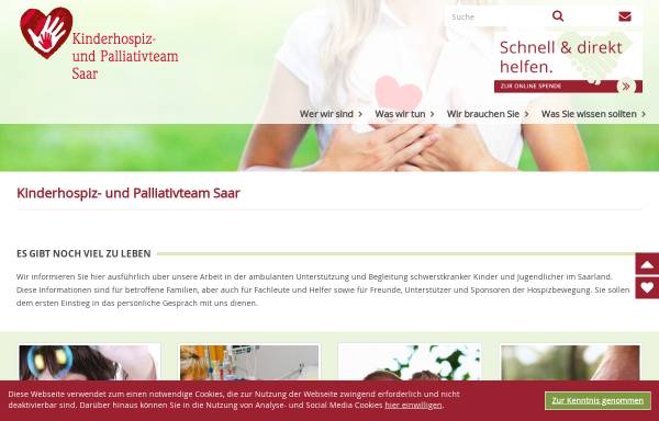 Vorschau von www.kinderhospizdienst-saar.de, Kinder-Hospizdienst