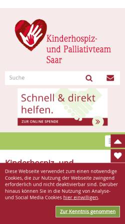 Vorschau der mobilen Webseite www.kinderhospizdienst-saar.de, Kinder-Hospizdienst