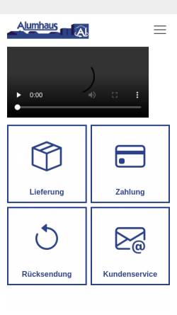 Vorschau der mobilen Webseite www.alumhaus.ch, Alumhaus GmbH