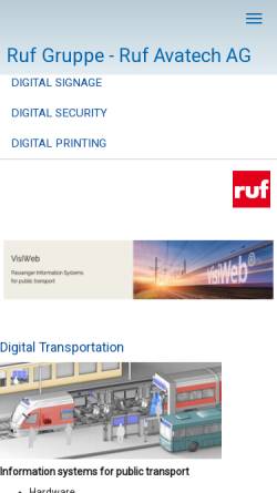 Vorschau der mobilen Webseite www.avatech.ch, Avatech AG