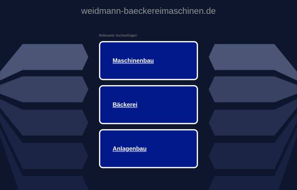 Vorschau von www.weidmann-baeckereimaschinen.de, Weidmann Bäckereimaschinen