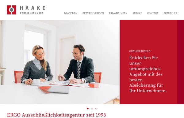Vorschau von www.haake-versicherungen.de, Haake Versicherungen, Inhaber Thorsten Haake