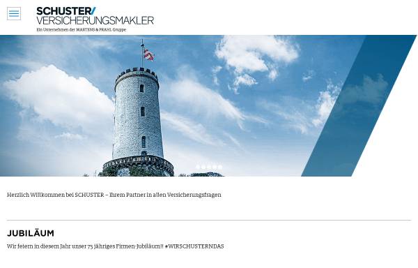 Vorschau von www.schuster-bielefeld.de, Schuster Versicherungsmakler GmbH