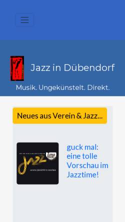 Vorschau der mobilen Webseite www.jazzinduebi.ch, Jazz in Dübendorf