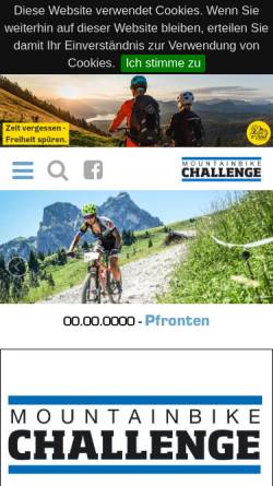Vorschau der mobilen Webseite www.mountainbike-challenge.de, Ritchey Mountainbike Challenge