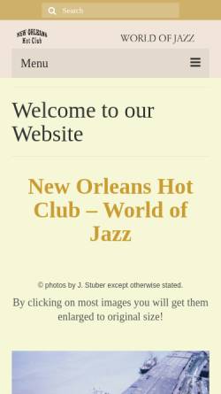 Vorschau der mobilen Webseite www.neworleans-hotclub.com, New Orleans Hotclub