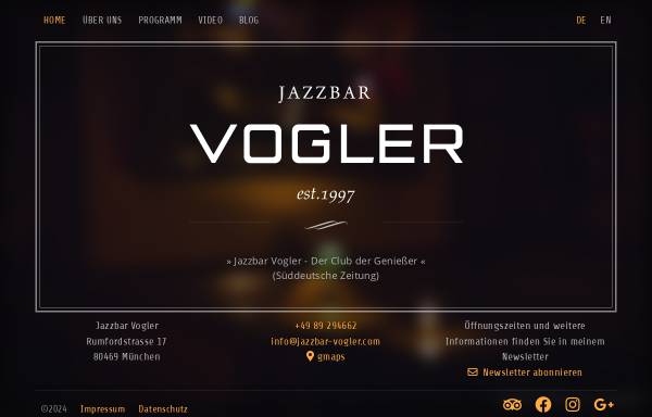 Vorschau von www.jazzbar-vogler.com, Vogler München