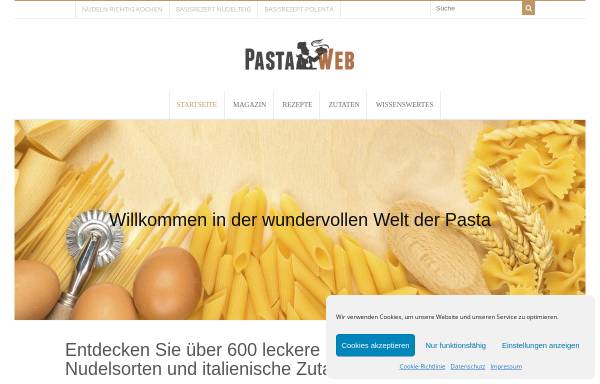 Vorschau von www.pastaweb.de, Pasta Web