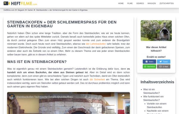 Vorschau von www.steinbackofen-schlemmerei.de, Steinbackofen-Schlemmerei.de