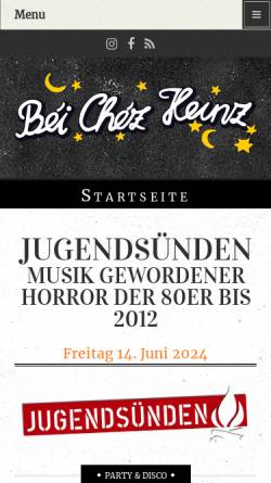 Vorschau der mobilen Webseite www.beichezheinz.de, Bei Chéz Heinz