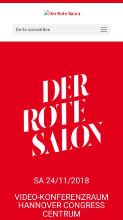 Vorschau der mobilen Webseite www.derrotesalon.de, Der Rote Salon