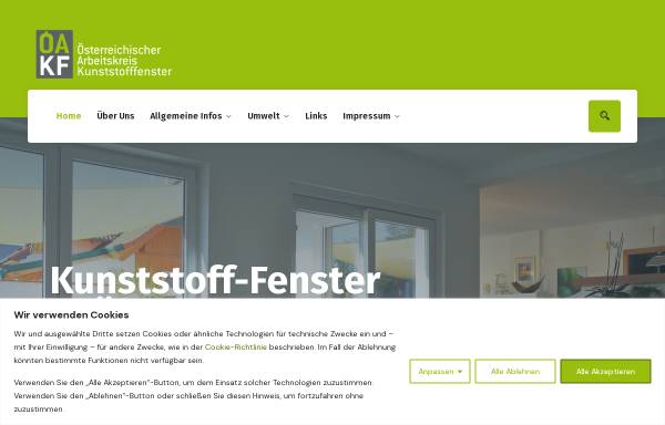 Vorschau von www.fenster.at, Arbeitskreis Kunststoff-Fenstererzeuger