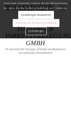 Vorschau der mobilen Webseite www.haslinger-parkett.at, Firma Haslinger