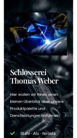 Vorschau der mobilen Webseite www.schlosserei-weber.at, Schlosserei Tomas Weber
