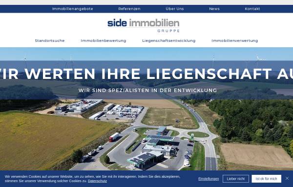 Vorschau von www.side-projekt.at, SIDE-PROJEKT Beteiligungsmanagement GmbH