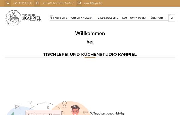 Vorschau von www.karpiel.at, Tischler Karpiel