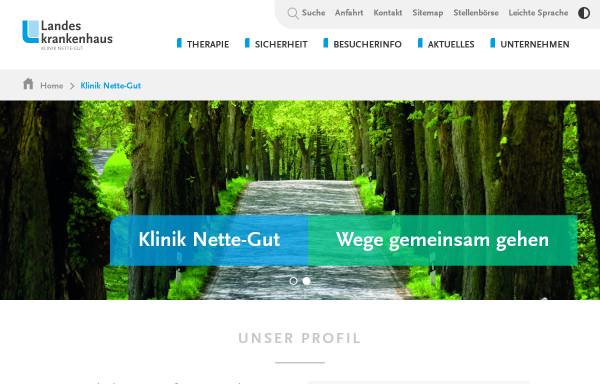 Vorschau von www.klinik-nette-gut.de, Klinik Nette-Gut für Forensische Psychiatrie